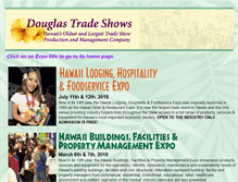 Tablet Screenshot of douglastradeshows.com